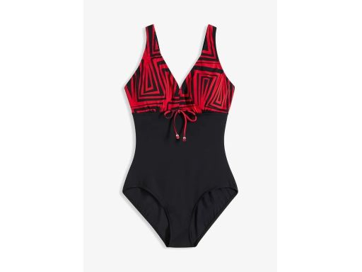 B.P.C kostium kąpielowy czarno-czerwony r.44