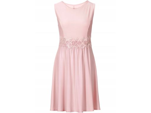 B.P.C Sukienka dżersejowa z koronką *40/42