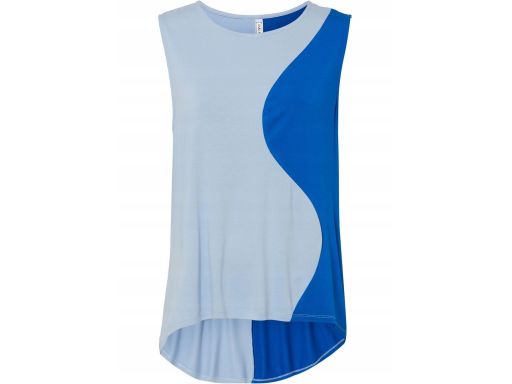 B.P.C dwukolorowy top asymetryczny z wiskozy 36/38.