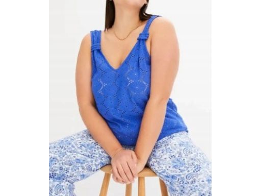 B.P.C BIAŁY top ażurowy ^36/38