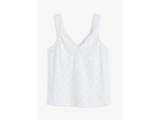 B.P.C BIAŁY top ażurowy ^36/38