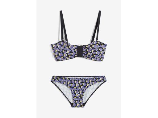 B.P.C bikini na fiszbinach z figami kolorowe w kwiatuszki 48 (95C).