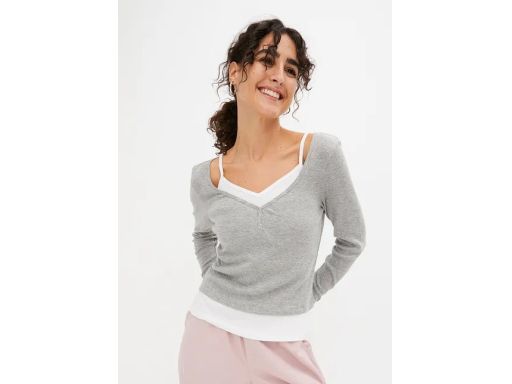 B.P.C komplet bluzka + top prążkowane r.40/42