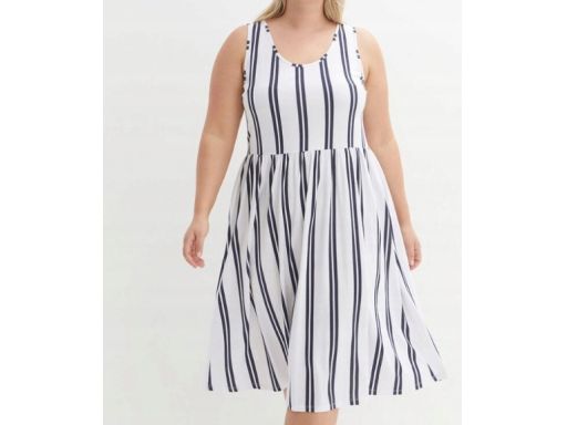 B.P.C sukienka w pionowe paski midi 40/42.