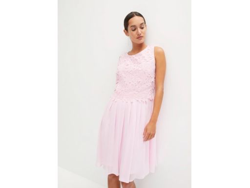 B.P.C sukienka z koronką różowa urocza r.38