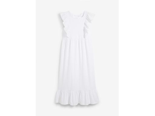 B.P.C sukienka ciążowa biała midi z koronką ^44/46