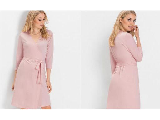 B.P.C sukienka kopertowa różowa 40/42