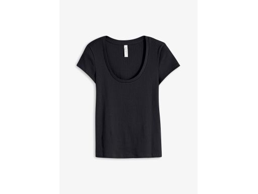 B.P.C t-shirt bawełniany czarny ^36/38