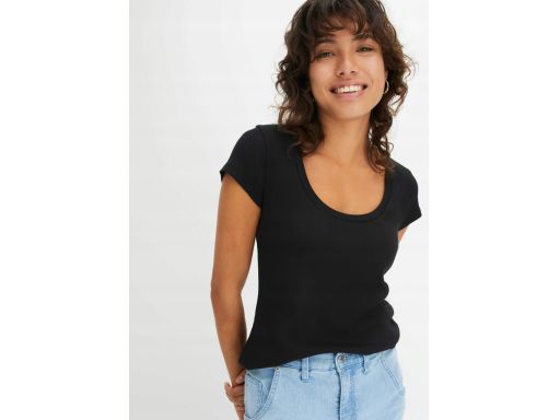 B.P.C t-shirt bawełniany czarny ^36/38