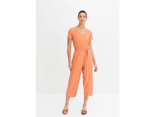 B.P.C kombinezon brzoskwiniowy dżersejowy z nogawkami 7/8 40/42.