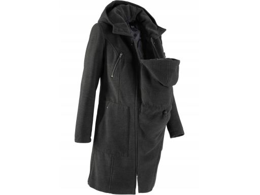 B.P.C płaszcz ciążowy z panelem dla dziecka szary 34.