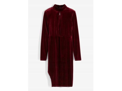 B.P.C sukienka welurowa bordowa r.36/38