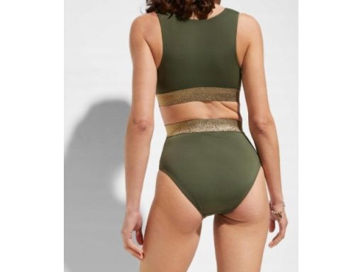 B.P.C kostium kąpielowy monokini khaki z wycięciami 40.