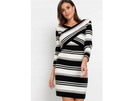 B.P.C sukienka dzianinowa w paski r.32/34