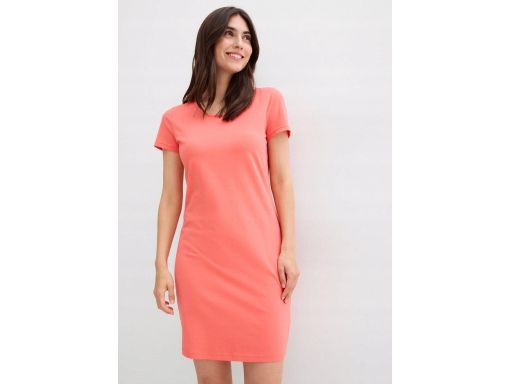 B.P.C sukienka shirtowa różowa bawełniana r.48/50