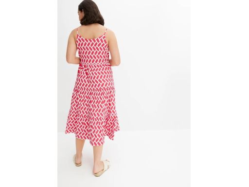 B.P.C sukienka midi z lekkiej krepy kolorowa r.44/46