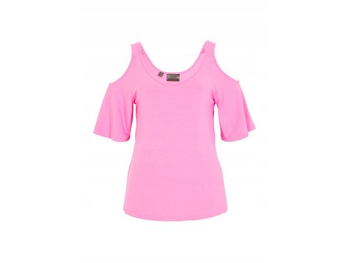 B.P.C różowy t-shirt z odkrytymi ramionami r.40/42