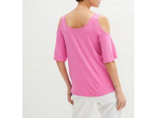 B.P.C różowy t-shirt z odkrytymi ramionami r.40/42