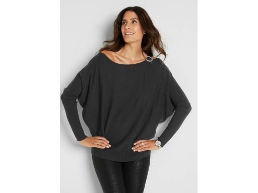 B.P.C sweter z ozdobną aplikacją z pereł ^36/38