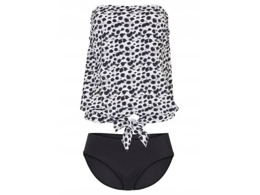 B.P.C tankini czarno-białe we wzory r.42
