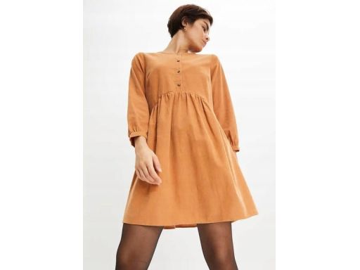 B.P.C sztruksowa sukienka w fasonie A r.44