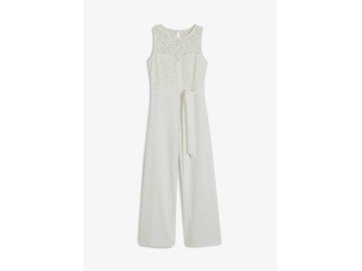 B.P.C kombinezon biały z koronką r.40