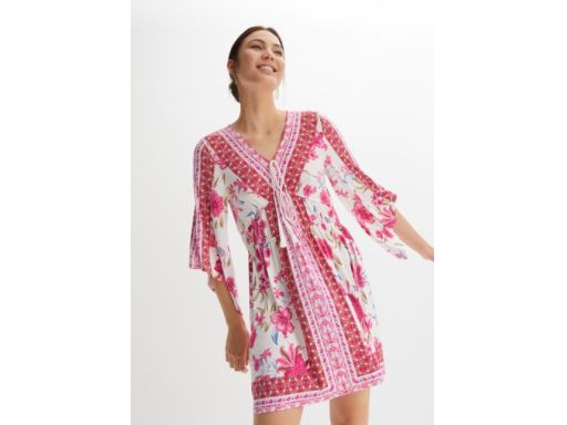 B.P.C sukienka z wiązaniem we wzory r.40/42