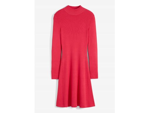 B.P.C różowa sukienka dzianinowa rozszerzana 40/42.