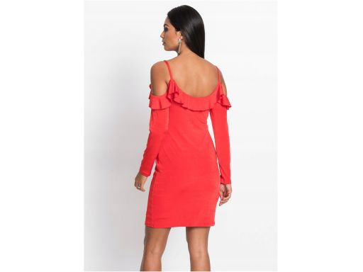 B.P.C Czerwona sukienka z dżerseju 40/42.