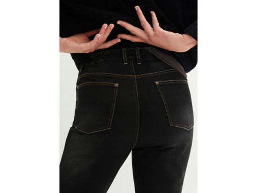 B.P.C jeansy czarne 7/8 damskie ^54
