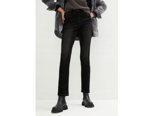 B.P.C jeansy czarne 7/8 damskie ^54