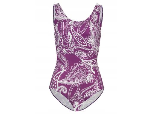 B.P.C kostium kąpielowy fioletowy w białe wzory ^50