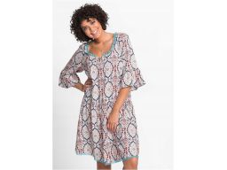 B.P.C boho sukienka carmen z nadrukiem r.42
