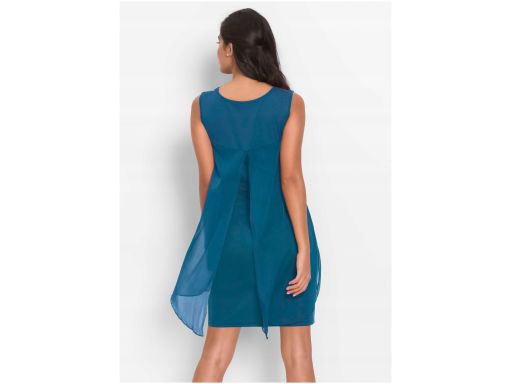 B.P.C sukienka szyfonowa z koronką r.32/34