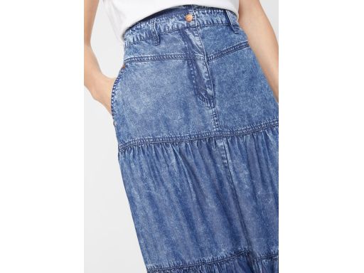 B.P.C spódnica jeansowa midi cieniowana niebieska ^50