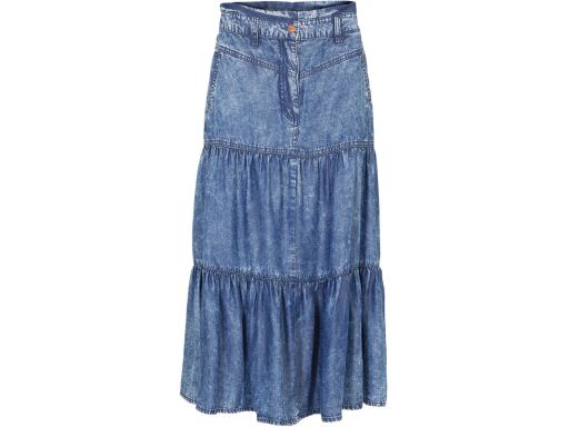 B.P.C spódnica jeansowa midi cieniowana niebieska ^50