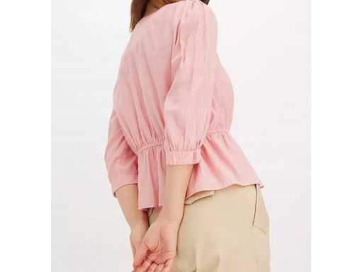 B.P.C różowa bluzka z baskinką 46.