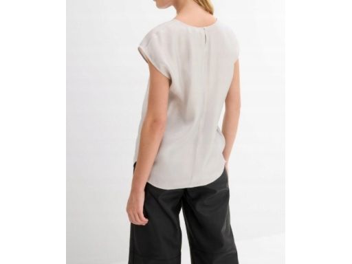 B.P.C bluzka połyskująca satyna srebrna 48.