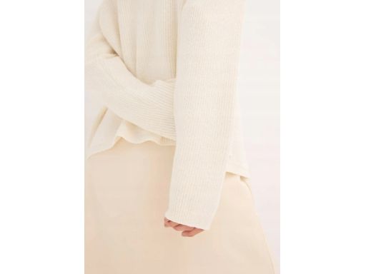 B.P.C kardigan śmietankowy z wiązaniem 44/46.