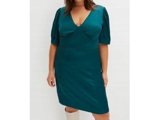 B.P.C sukienka satynowa zielona ^42