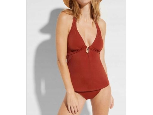 B.P.C tankini brązowe wiązane z figami r.44