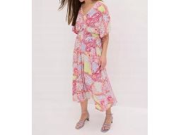 B.P.C letnia sukienka we wzory midi r.44/46