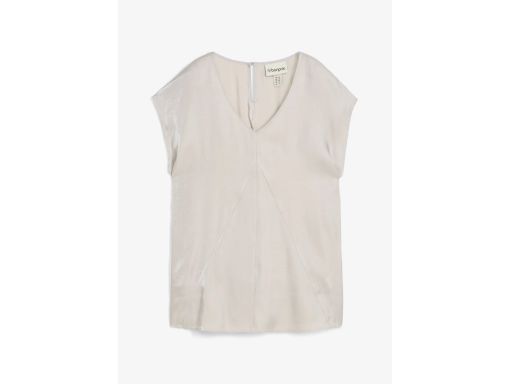 B.P.C bluzka połyskująca satyna srebrna r.44