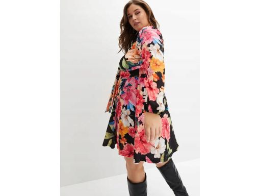 B.P.C sukienka kolorowa w kwiaty 40/42.