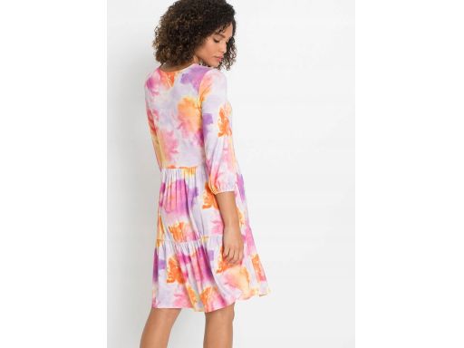 B.P.C Sukienka kolorowa z falbaną ^40/42