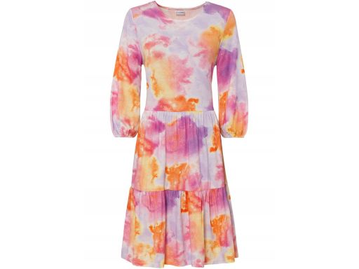 B.P.C Sukienka kolorowa z falbaną ^40/42
