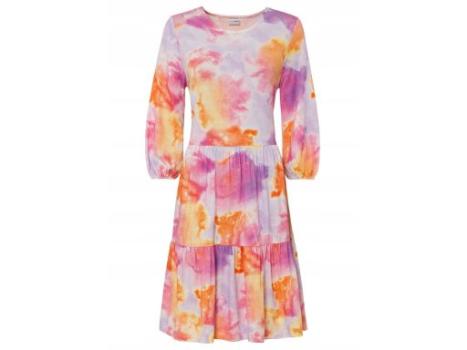 B.P.C Sukienka kolorowa z falbaną ^40/42