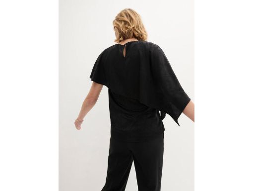 B.P.C bluzka czarna żakardowa tunikowa ^48/50