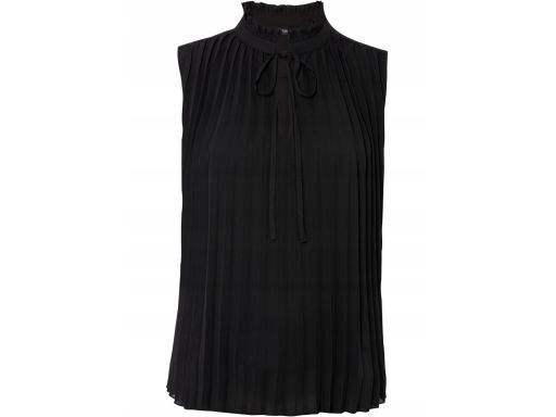 B.P.C bluzka szyfonowa plisowana czarna r.42