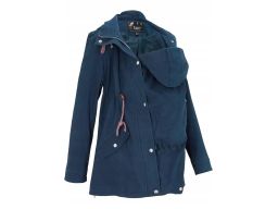 B.P.C kurtka ciążowa granatowa parka z kapturem + panel r.36